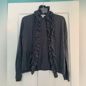 Ruffle cardigan